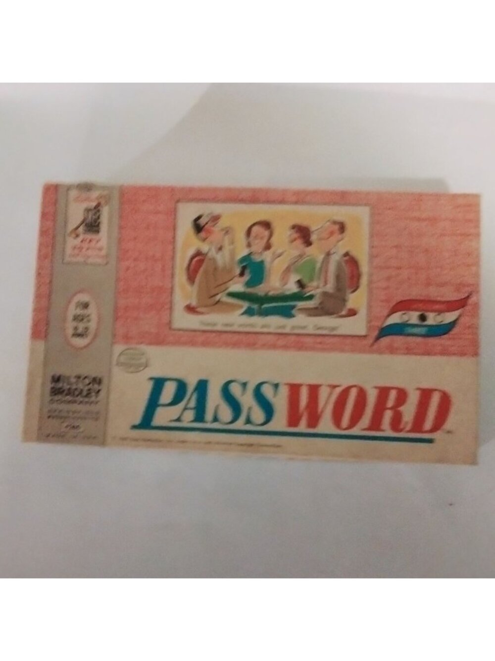 Milton Bradley Password Board Game Vintage 1962 Complete Instructions Word Cards